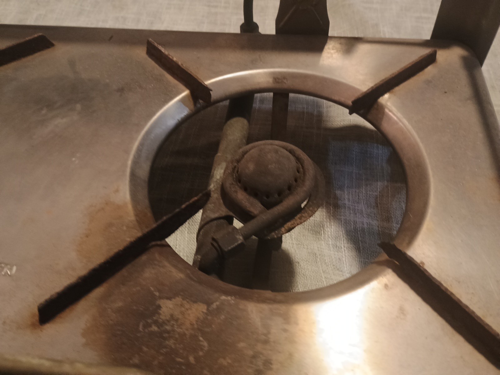 VTG Original Punker Military Double Alcohol Burner Stove Outdoors Camping Sweden