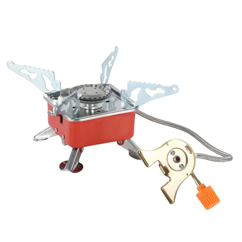 Portable Camping Gas Stove Burner Foldable Windproof Backpacking Outdoor Cook