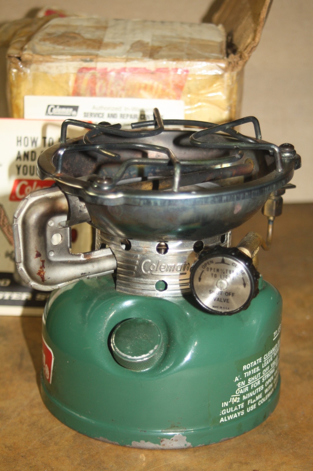 Vintage 3 -77 Coleman Sportster 502-700 Single Burner Camp Stove w/ Papers & Box