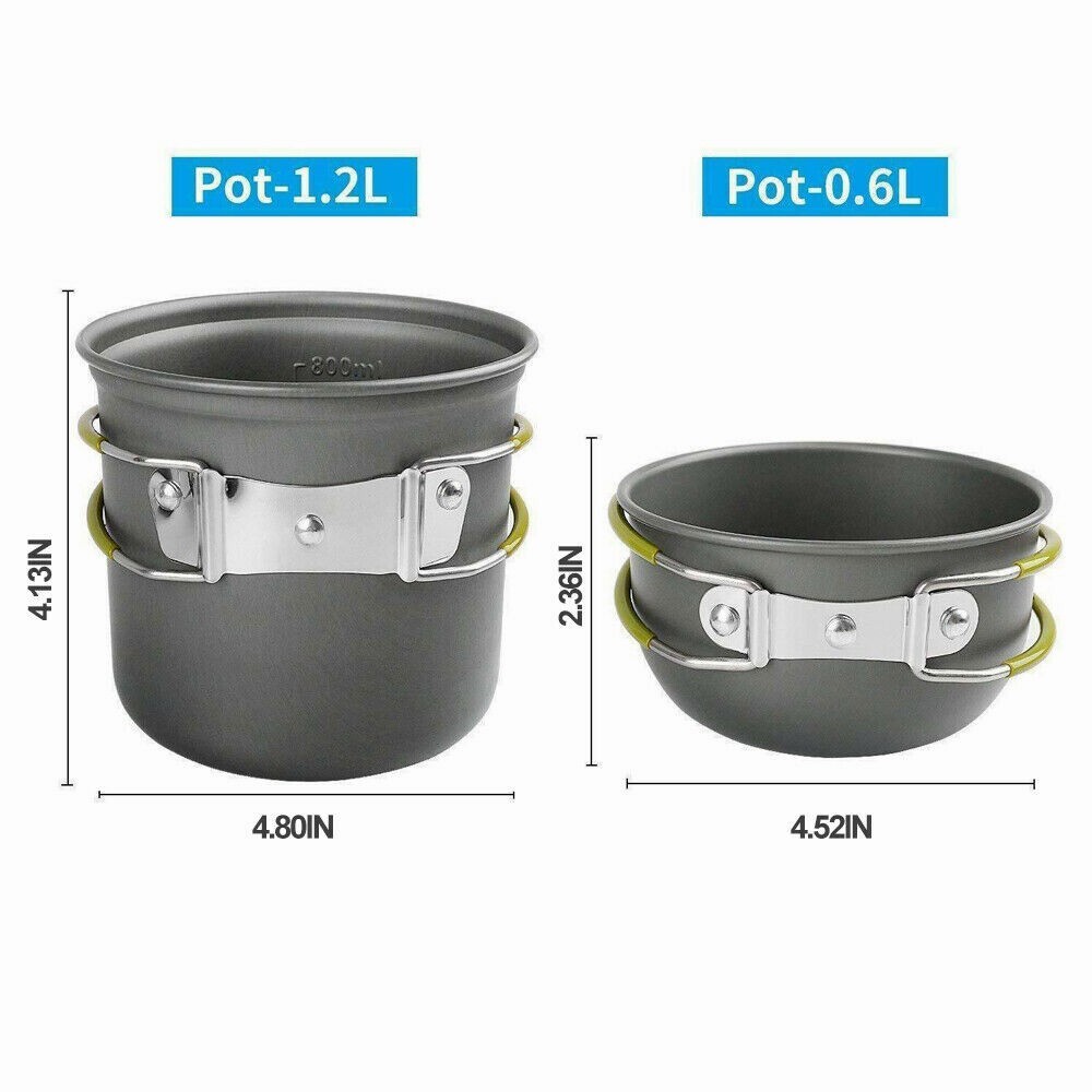 Portable Gas Camping Stove Butane Propane Burner Outdoor Hiking Picnic Cookware