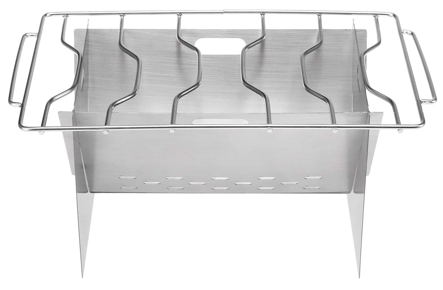 Ultralight Collapsible Outdoor Portable Folding Wood Stove Stainless Steel Grill