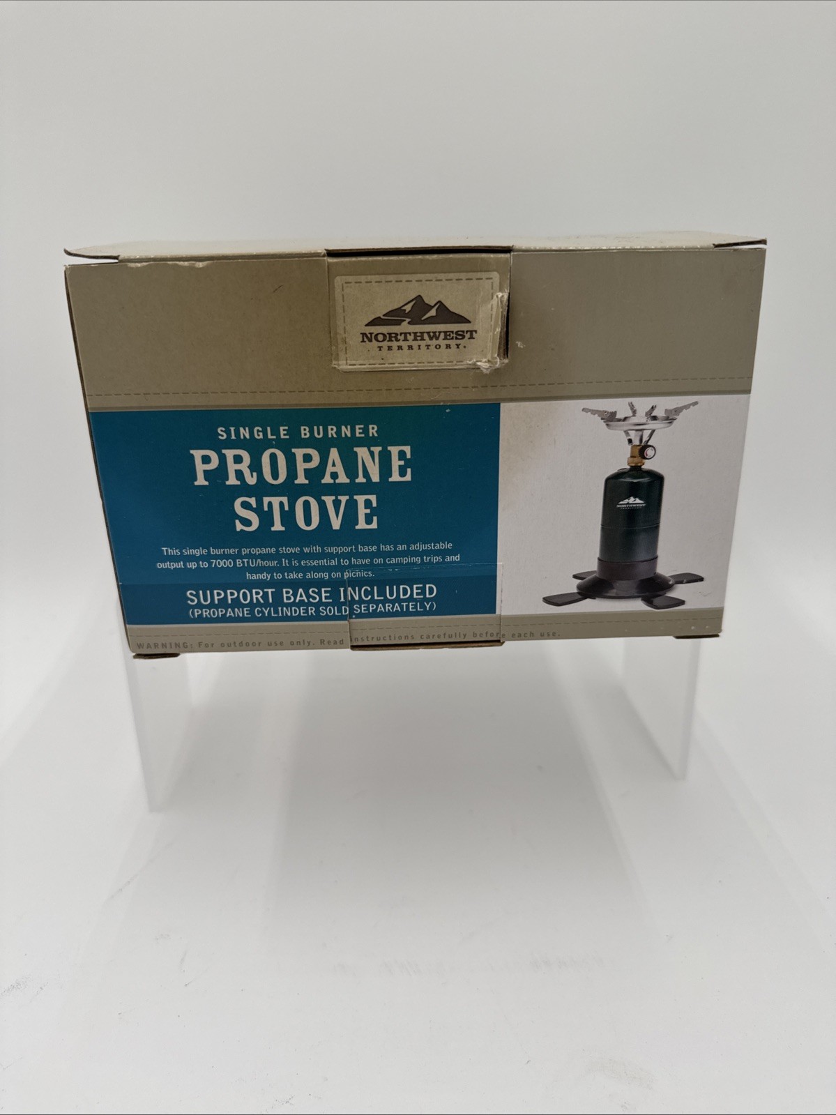 Northwest Territory Propane Stove Single Burner With Support Base 7000 BTU