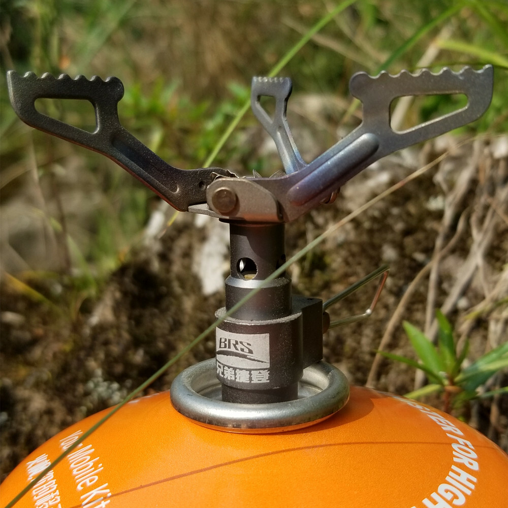 BRS-3000T Mini Titanium Camping Gas Stove Lightweight Portable Backpacking Trip