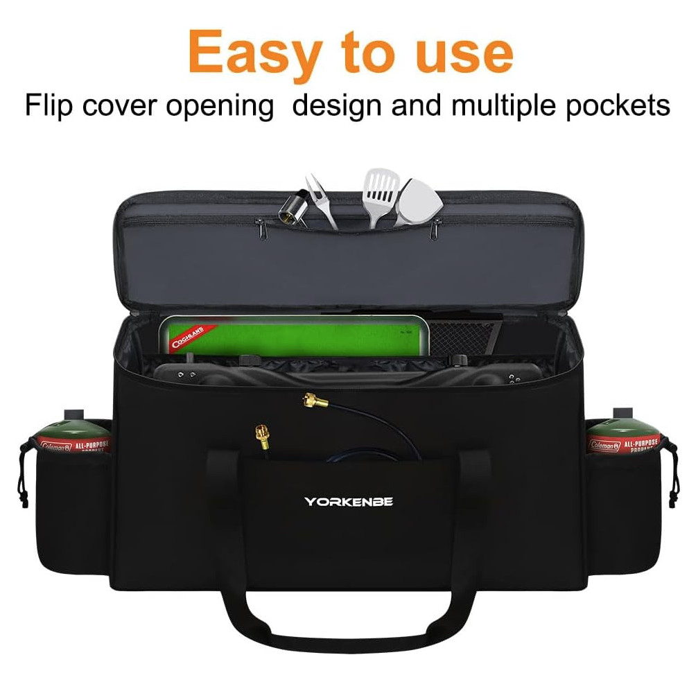 Camping Stove Carrying Case for Coleman 2-Burner, 1680D Stove Storage Bag, with