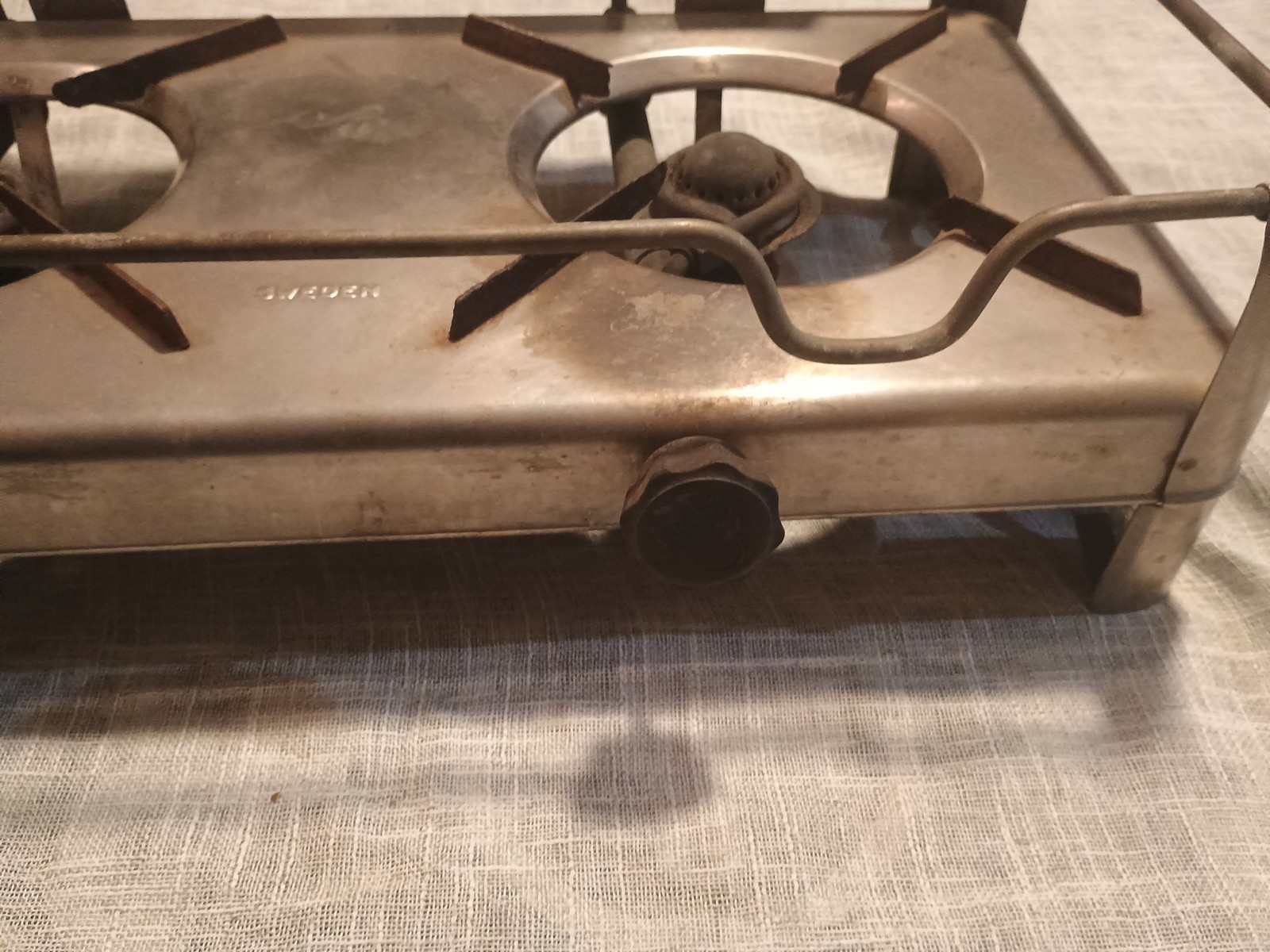 VTG Original Punker Military Double Alcohol Burner Stove Outdoors Camping Sweden