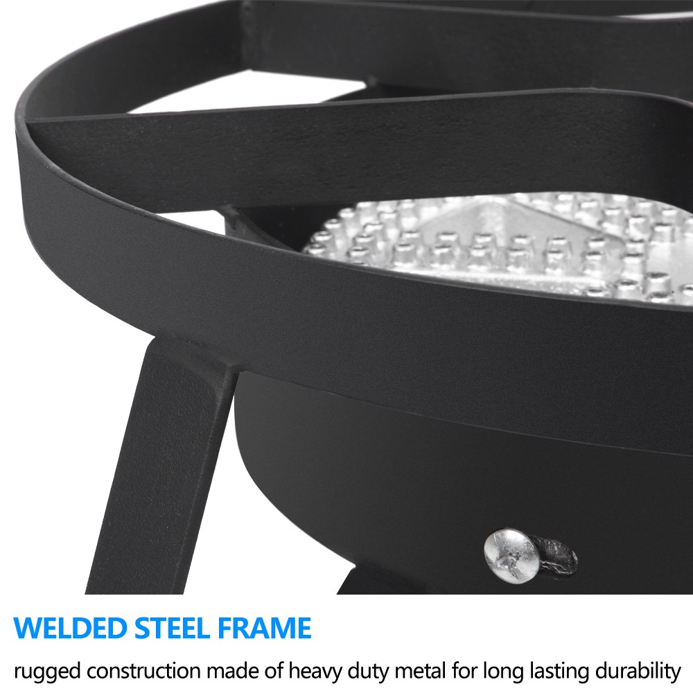 200000 BTU Outdoor Stove Propane Burner Gas Portable BBQ Grill Picnic Black Mini