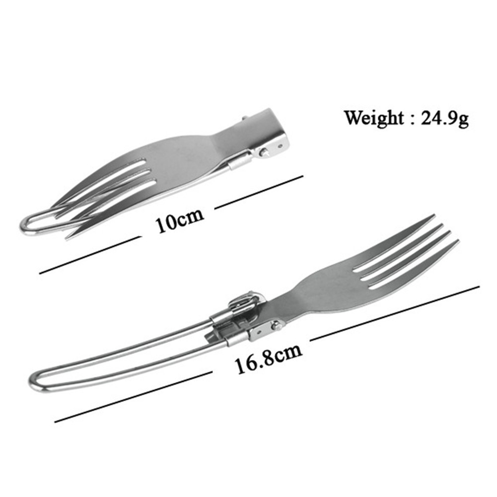 Utensil Set Cutlery Set Stainless Steel WIth Bag 16.8cm 16.9cm Camping