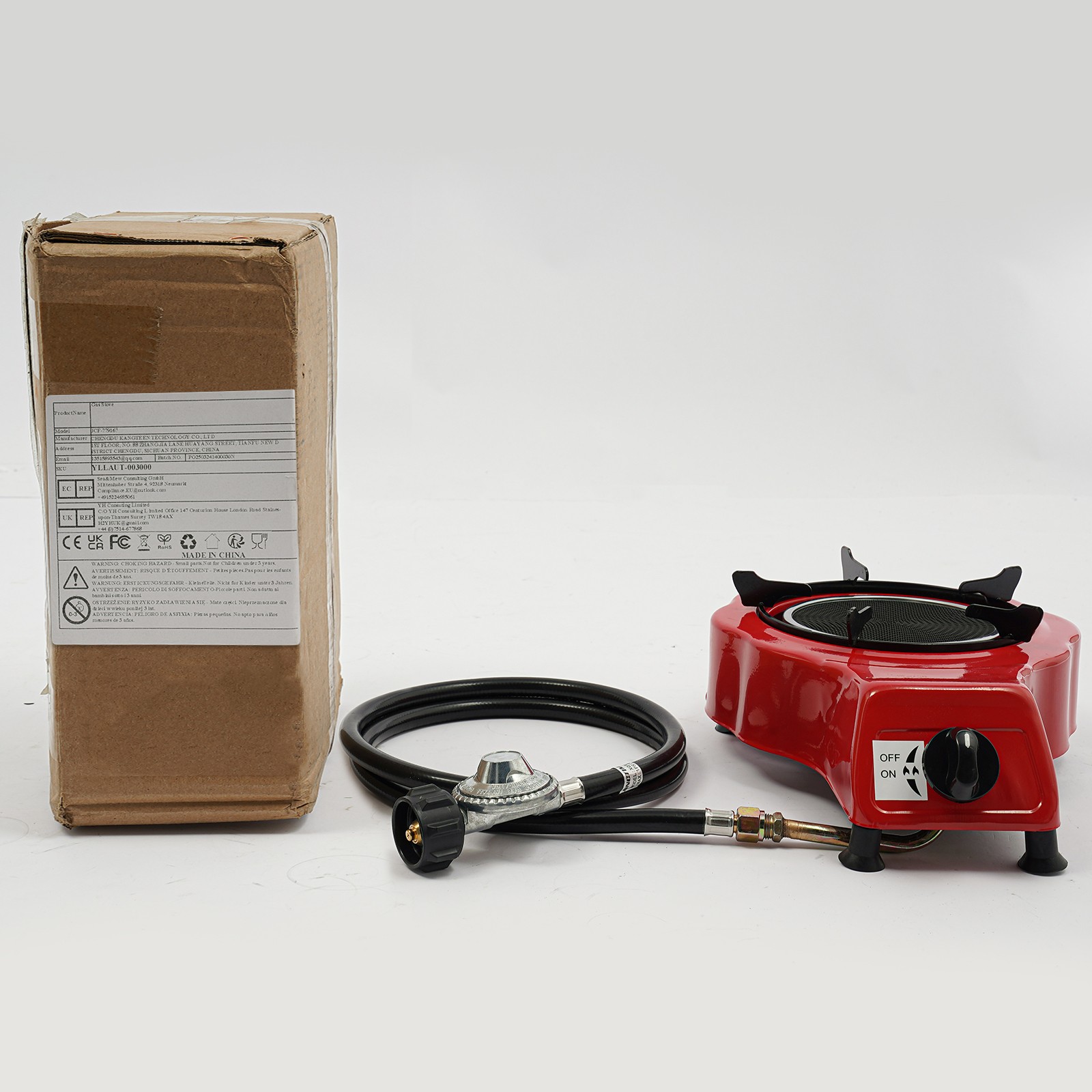 Single Burner Gas Stove Gas Powered Portable Gas Stove 2750Pa Gas Stove