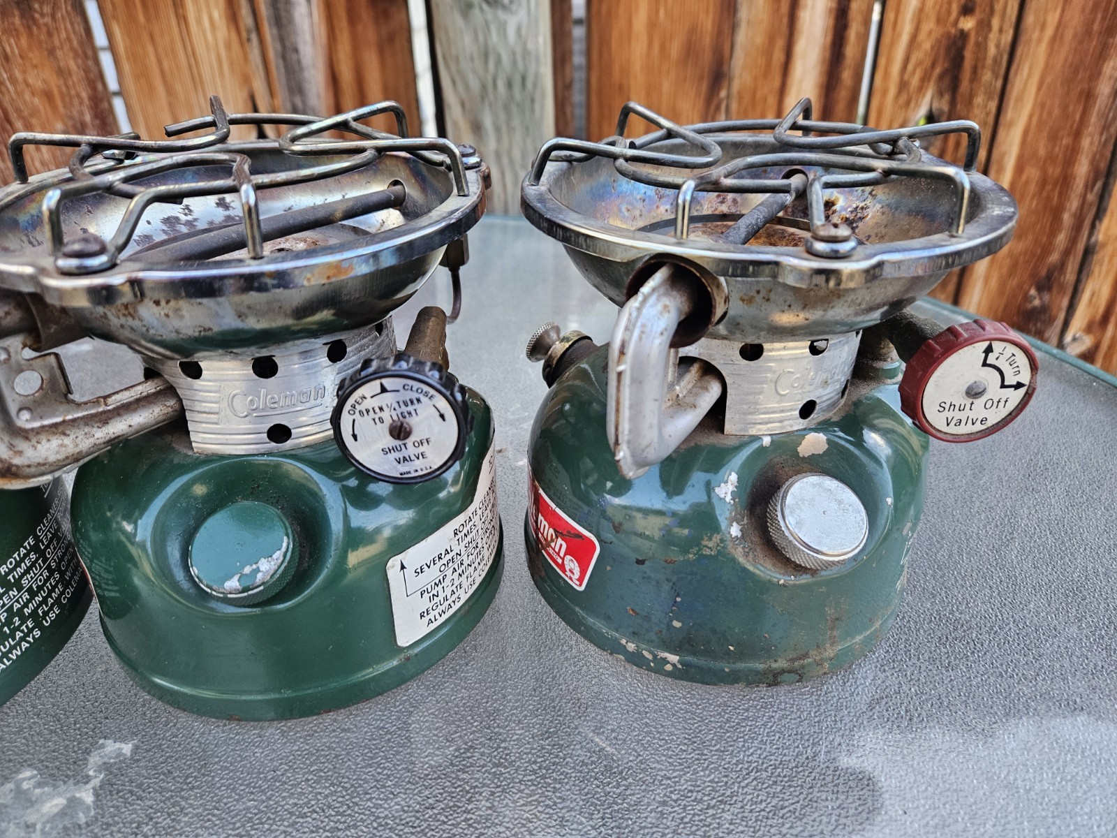 Lot of 3 Vintage Coleman 502 Single Burner Stoves