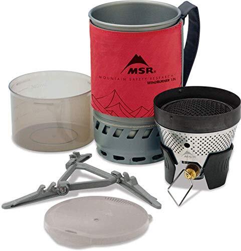 MSR Wind Burner Personal Stove System Red Isopro 110 Set Mountaineering 36219
