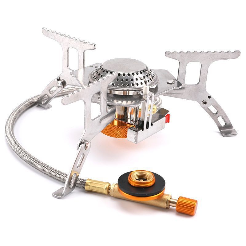 3900W Portable Backpacking Camping Gas Stove With Piezo Ignition Burner Case US