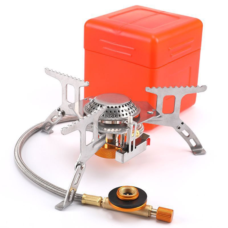 3900W Portable Backpacking Camping Gas Stove With Piezo Ignition Burner Case US