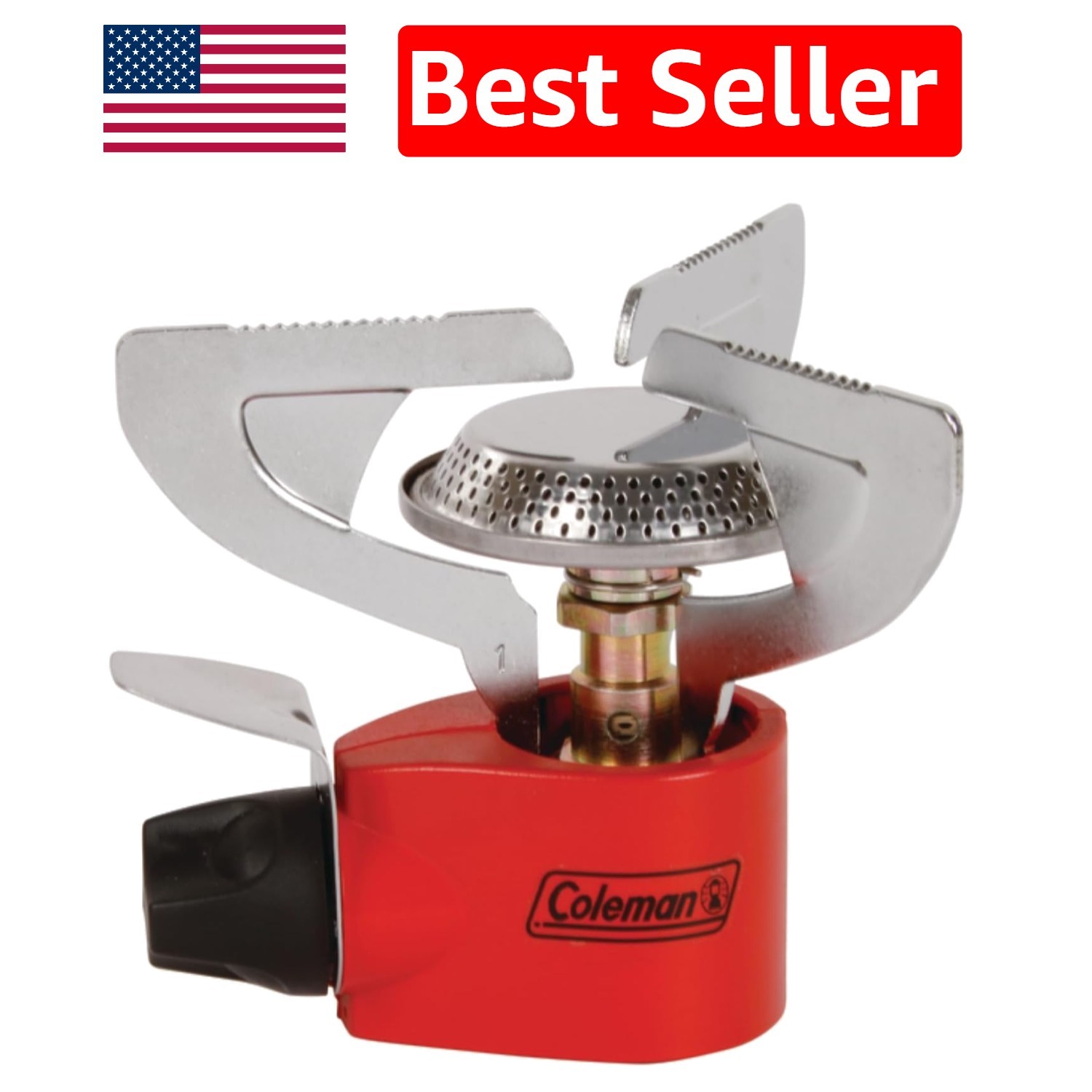 Lightweight 1-Burner Camp Stove with Adjustable Burner for Camping & Tailgating