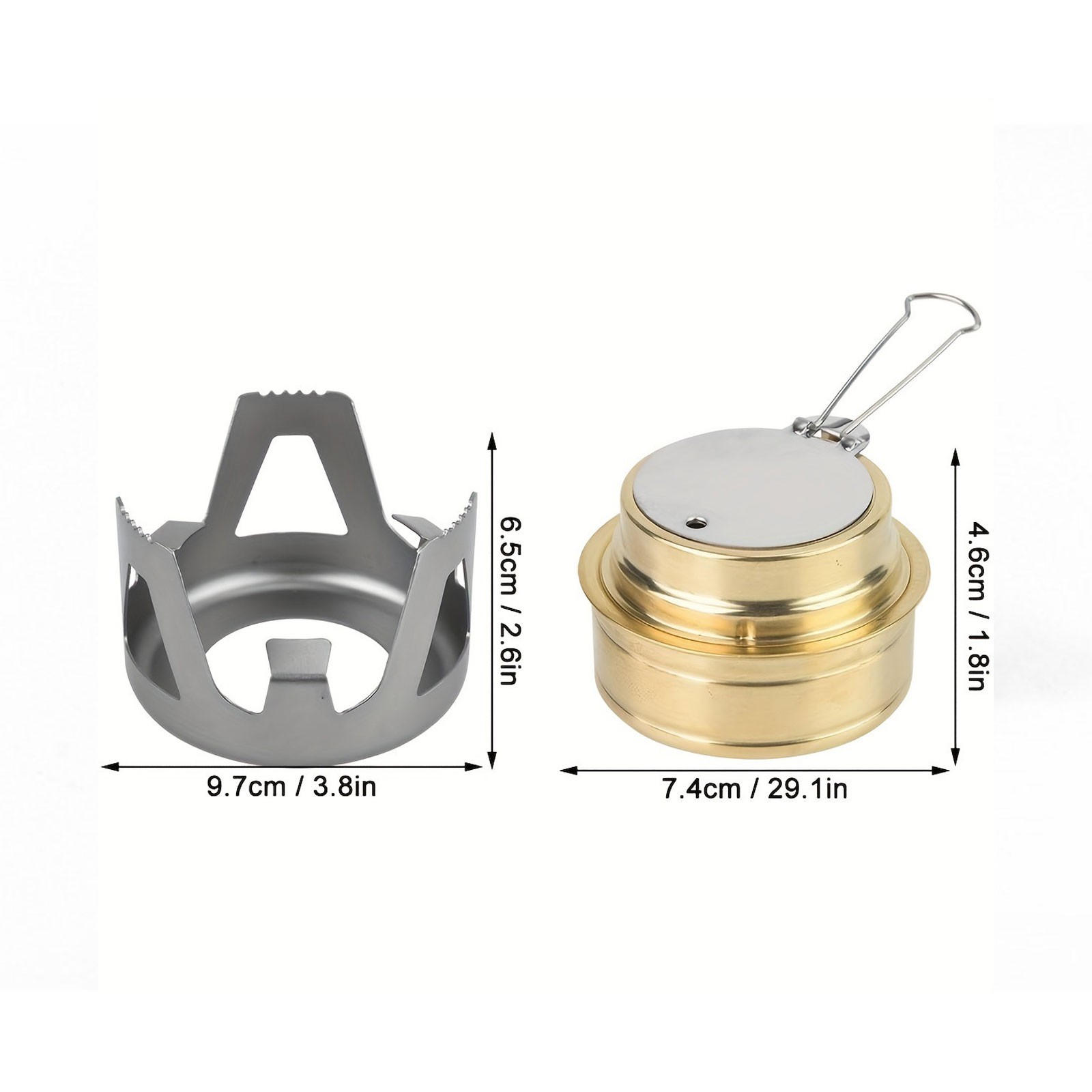 Outdoor Mini Portable Alcohol Stove Burner for Backpacking Hiking Camping ToolFS