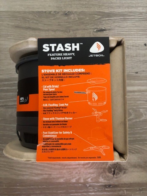 Jetboil Stash Cooking System STOVE KIT Ultralight Camping and Backpacking Stove