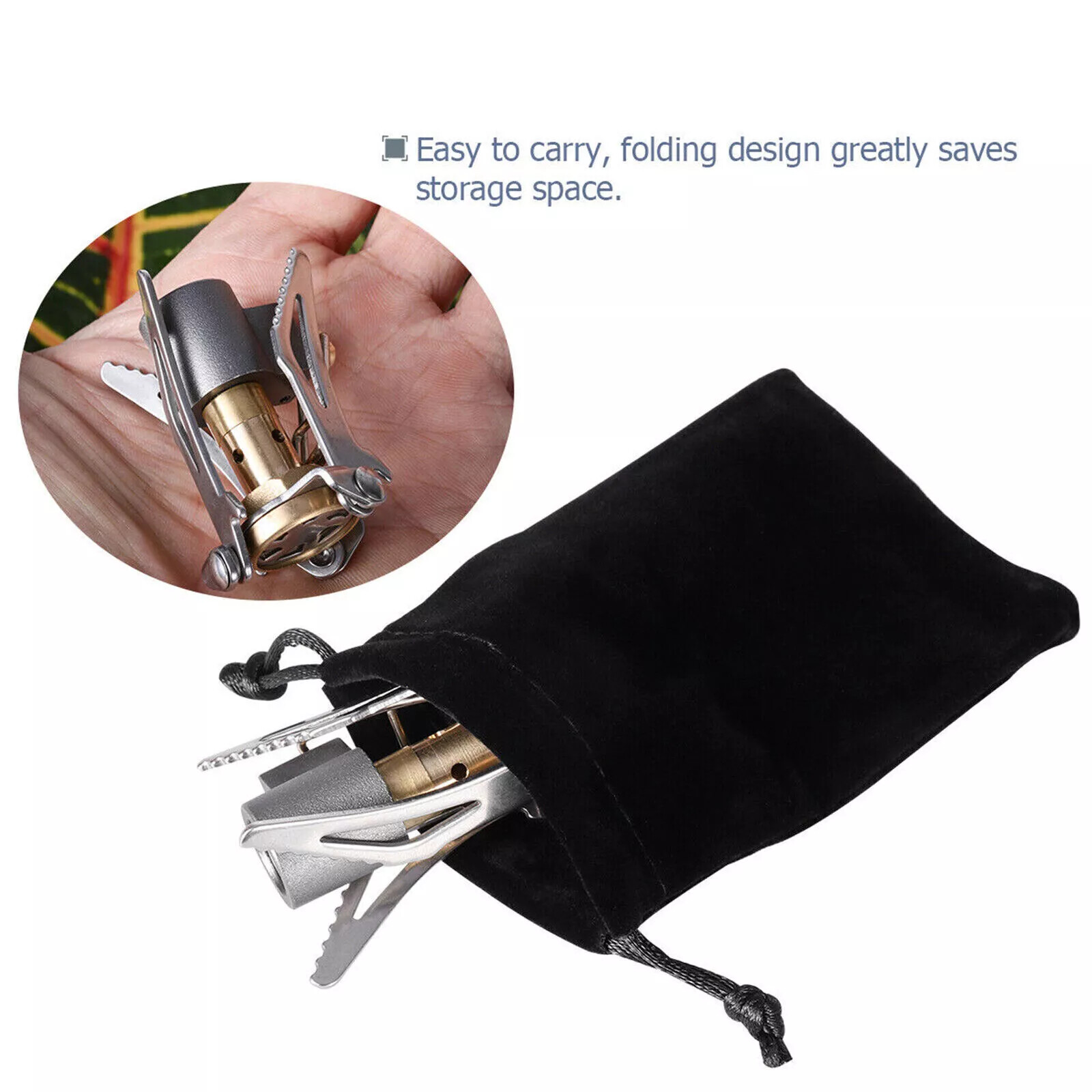 2x Mini 3000W Outdoor Cooking Burner Folding Camping Gas Stove For BRS-3000T NEW
