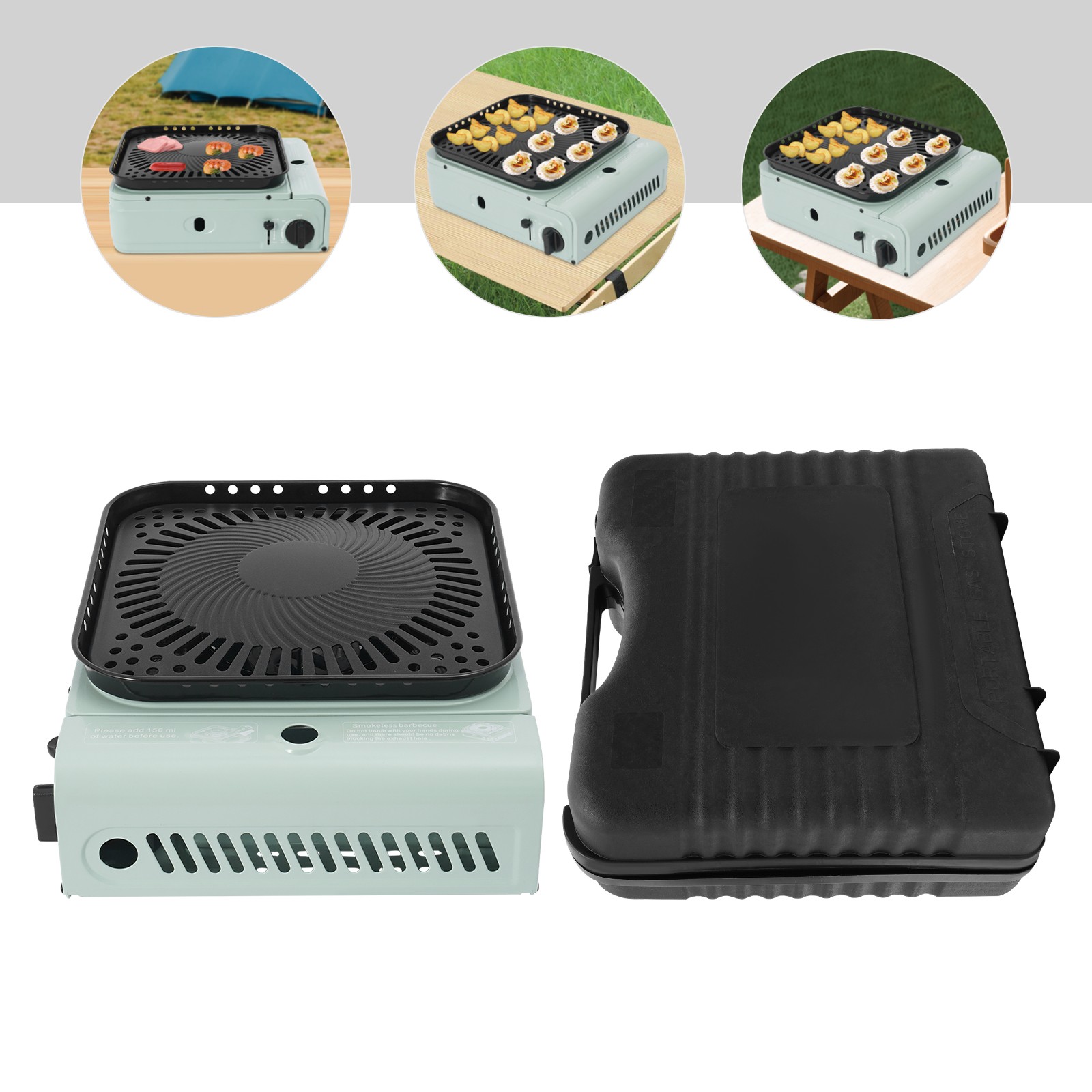 Camping Grill Stove Portable Outdoor Camping Grill Gas Stove Tabletop Stove