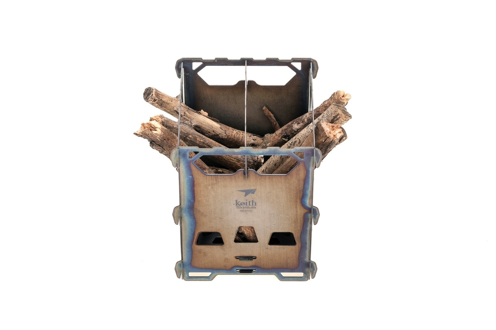 Keith Titanium Alloy Ti2201 Backpacking Wood Stove(Custom Storage Sack Included)