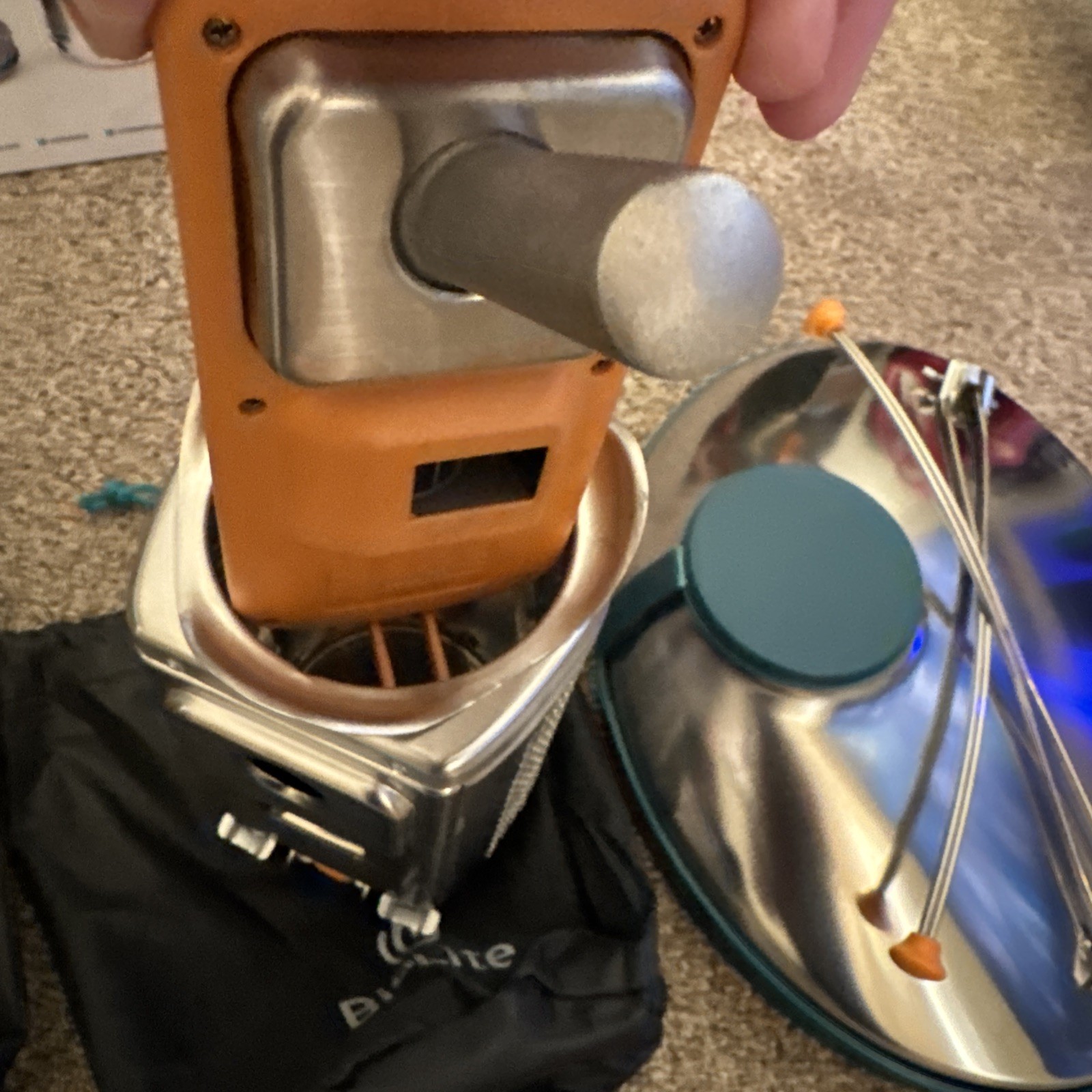 BioLite CampStove 2+ Wood Burning, Complete Cook Kit, Silver