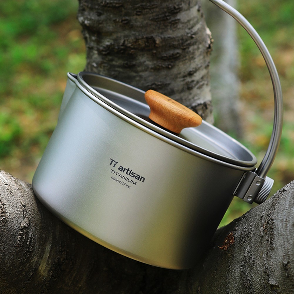 High Quality Hanging Pot Storage Sack Camping Pot Dismantling Picnic Cookware