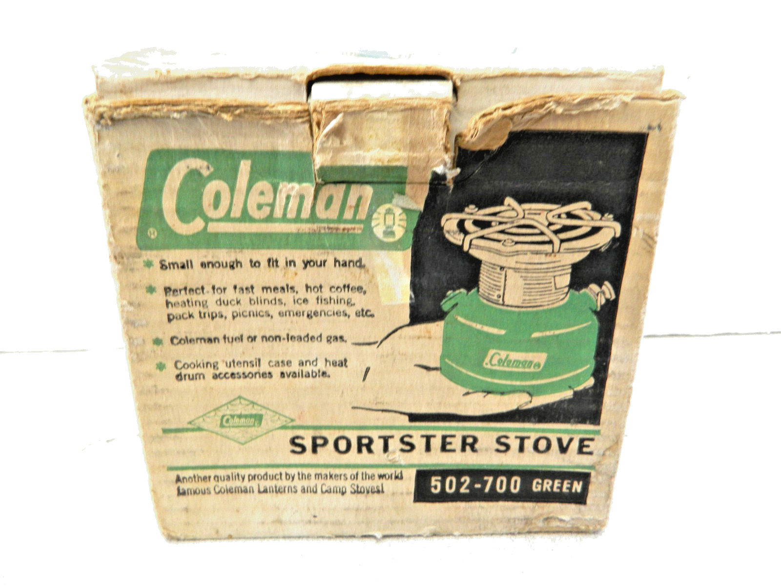 Vintage Coleman Sportster Camp Stove 502-700 With Original Box