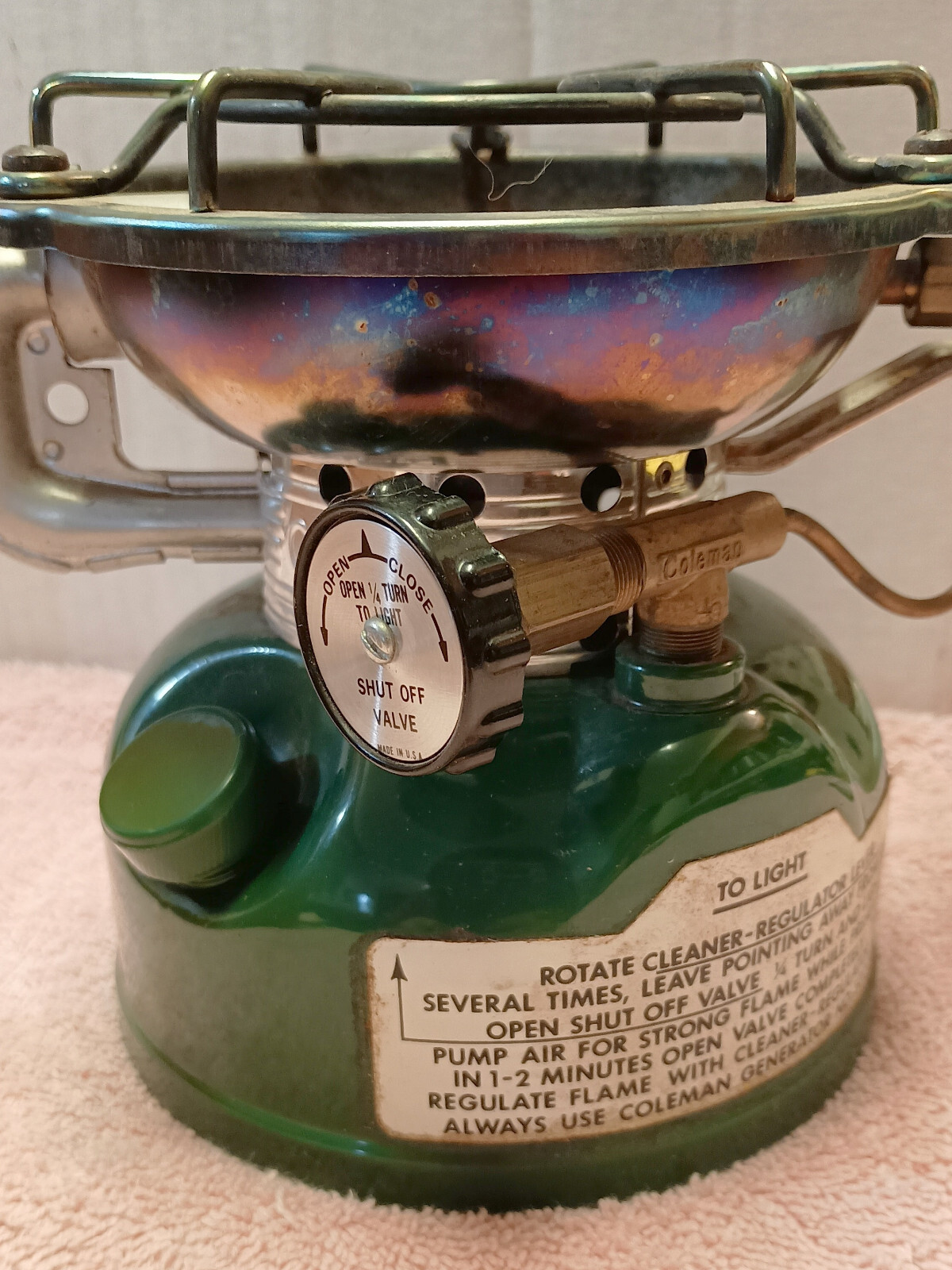 Coleman 502-700 Sportster Stove 1 Burner With Box & Instructions Date Feb 1985