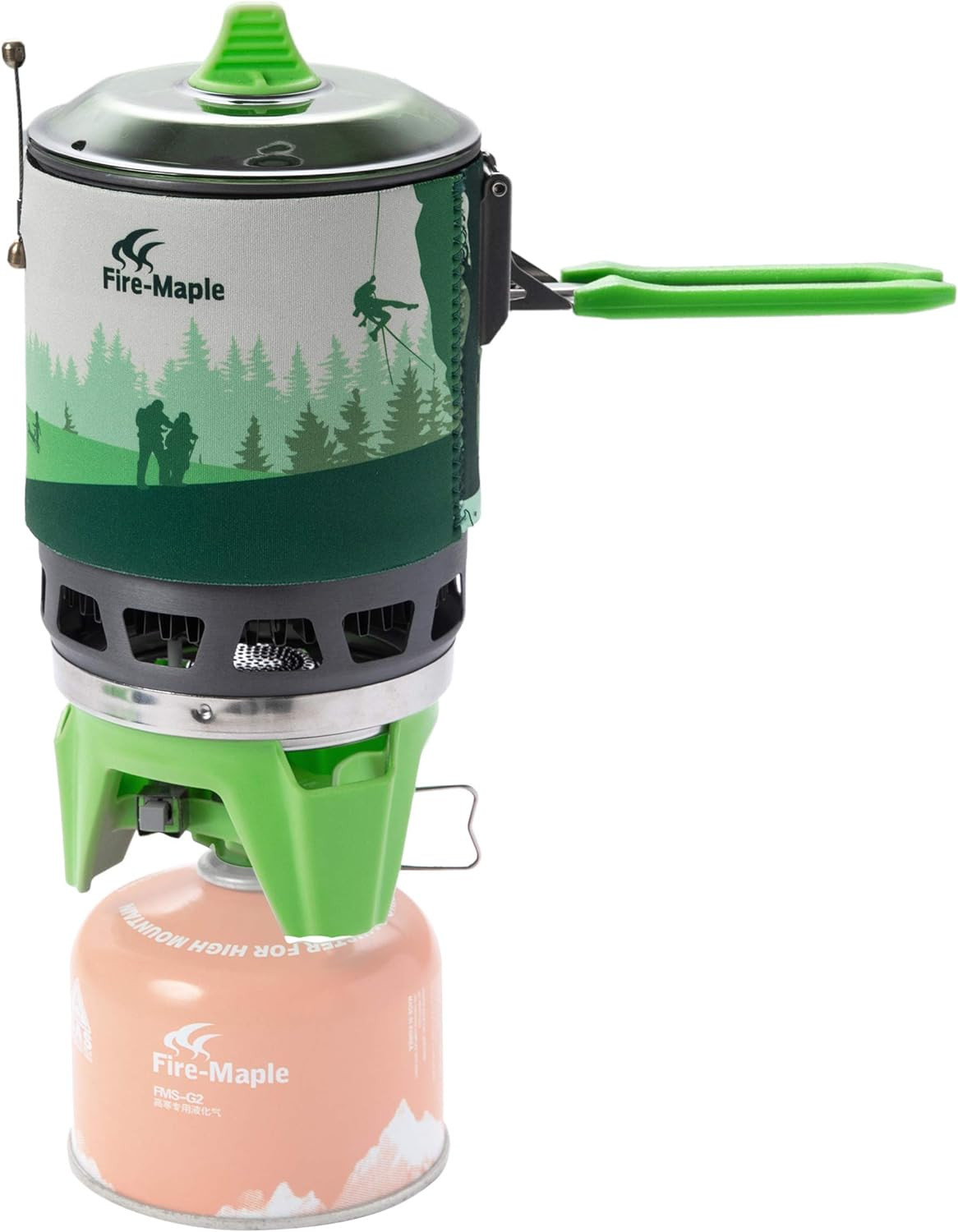 “Fixed Star 3” Personal Cooking System | Pot/Jet Burner Stove System with Electr