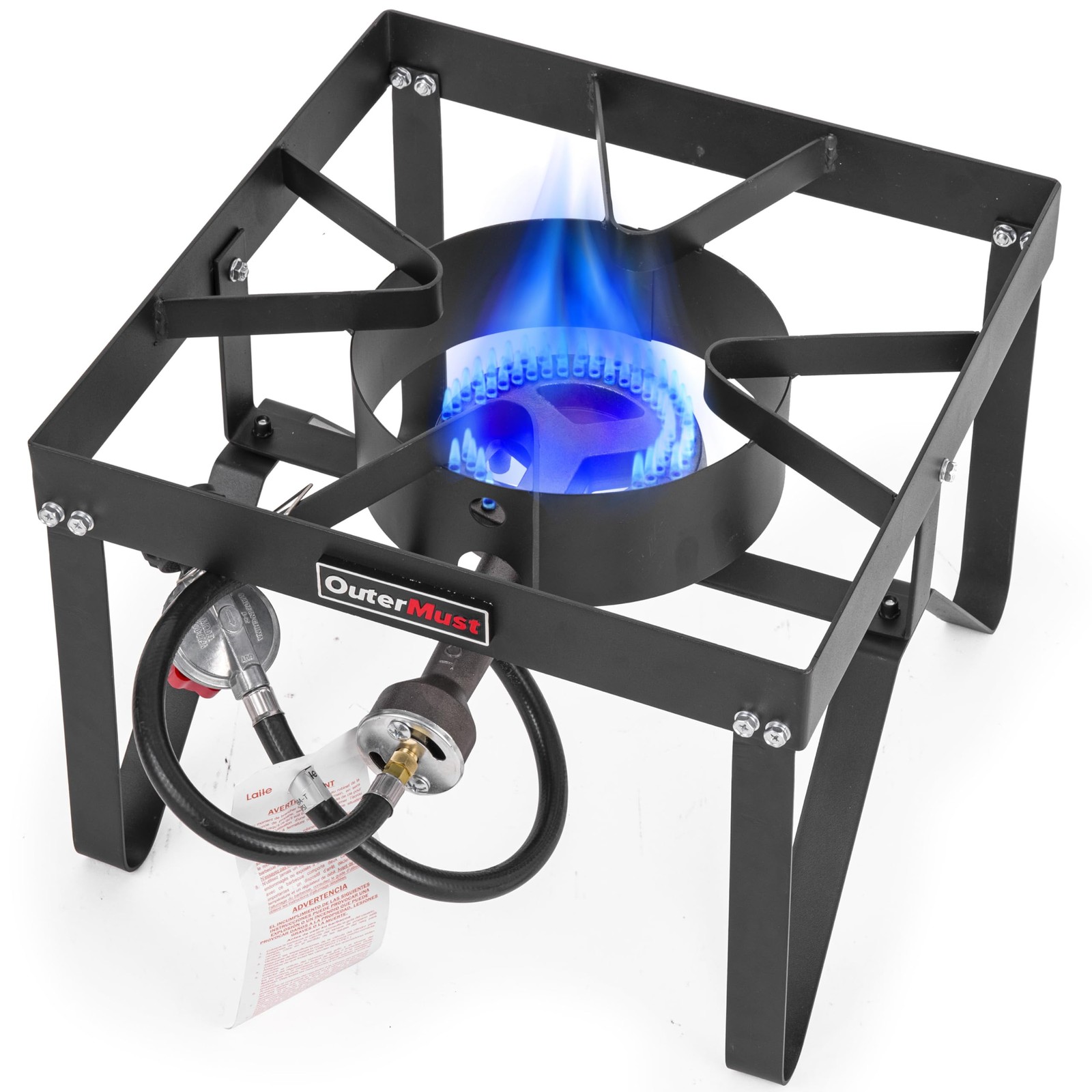 Cast Iron Propane Burner w/ 10 PSI Regulator Outdoor Turkey Fryer _ SALE OFF