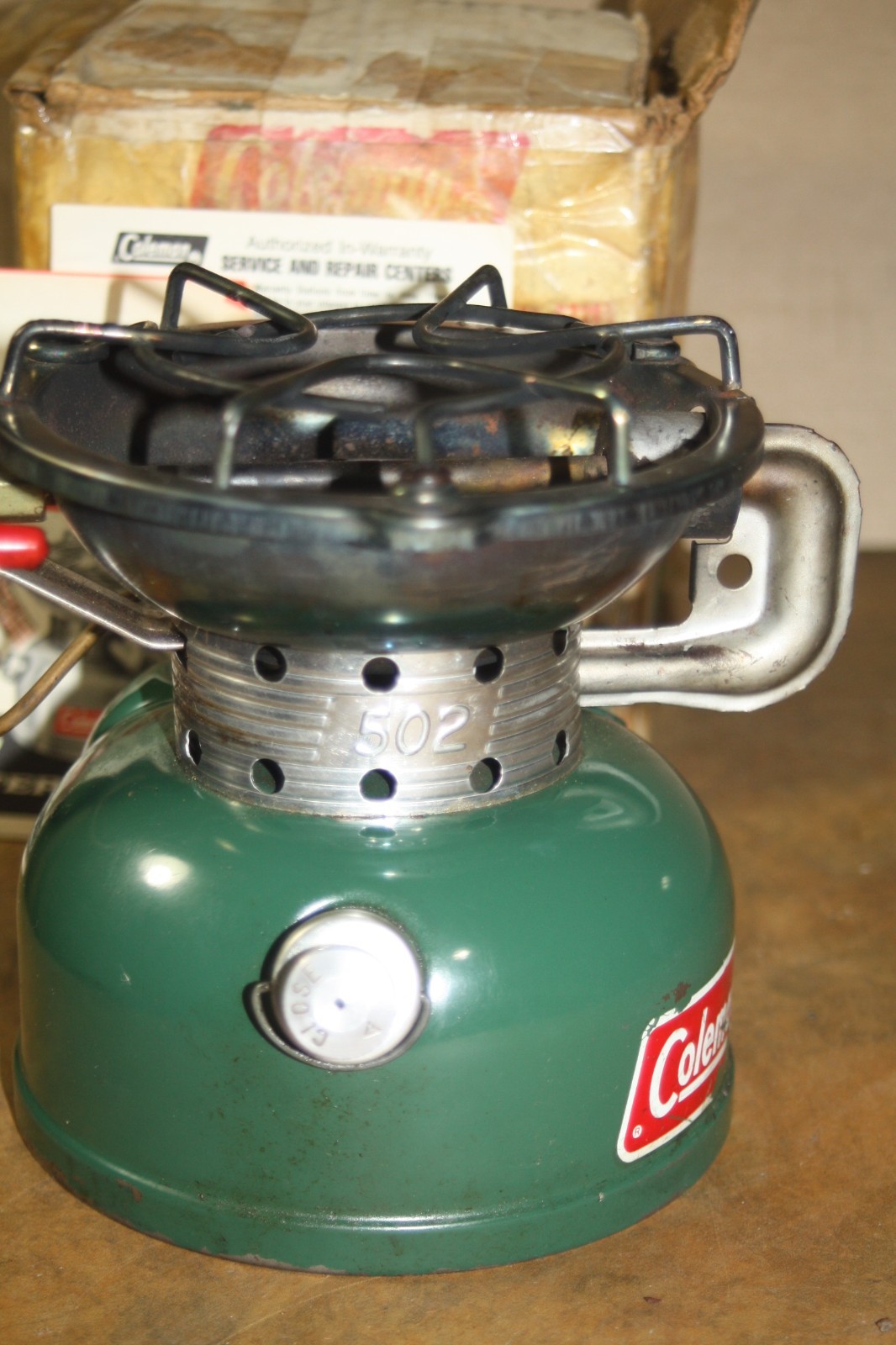 Vintage 3 -77 Coleman Sportster 502-700 Single Burner Camp Stove w/ Papers & Box