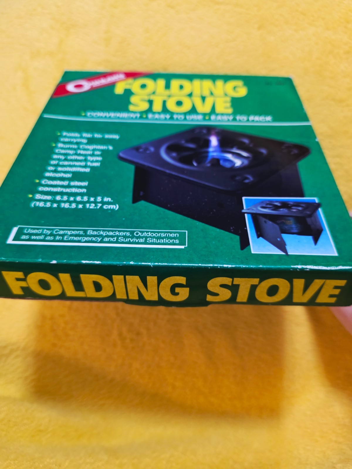 Coghlan’s Folding Stove 1 Burner Canned Fuel Camp Survival Stove 9957 Camping