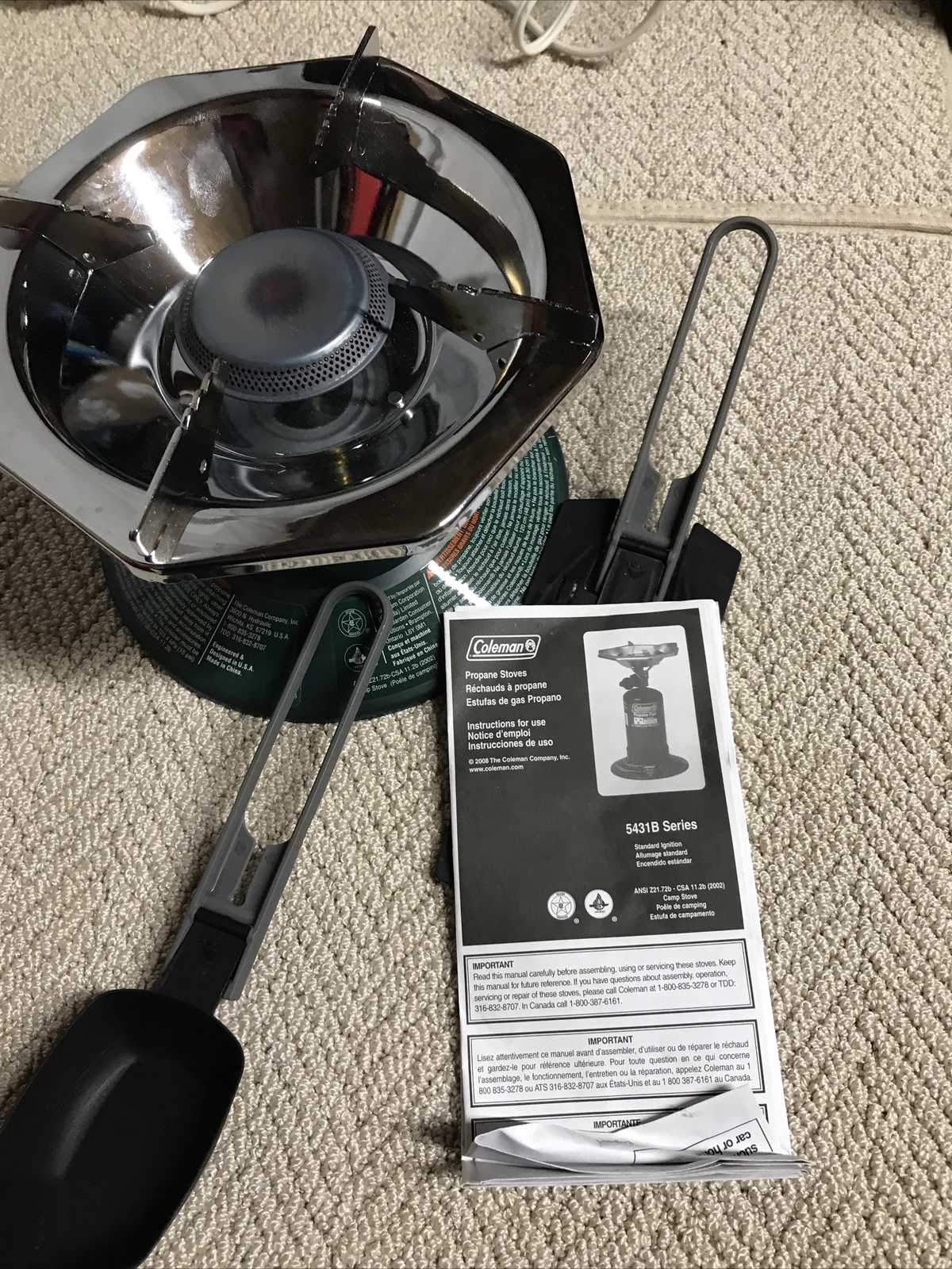 Coleman Perfectflow One Burner Camping Stove Propane Looks Hardly Used