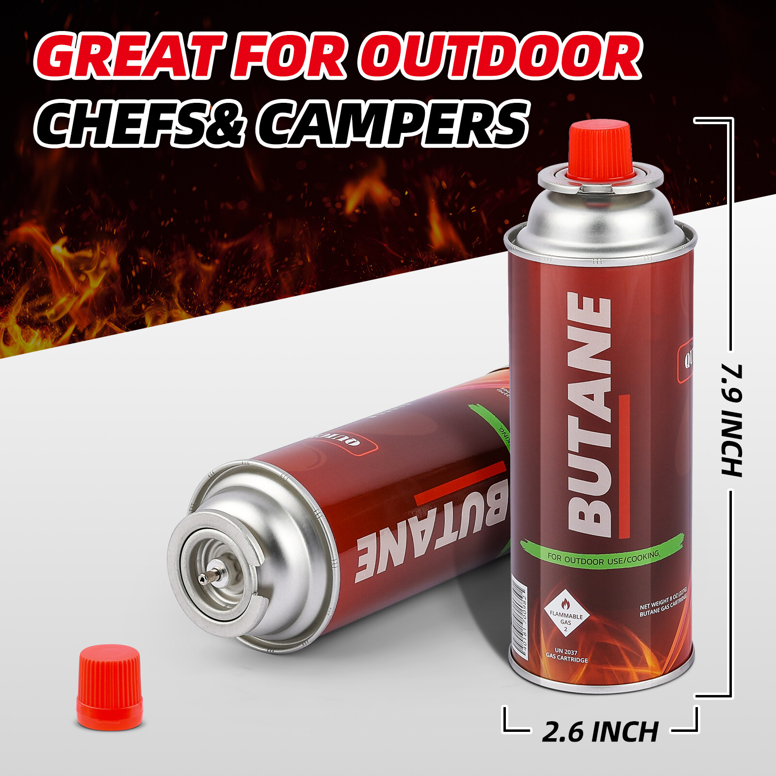 New Butane Fuel Gas Canisters Portable Camp Camping Stove Cartridge 1-24 Can lot
