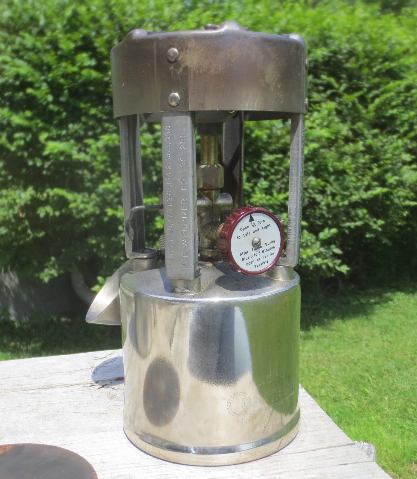 1946 Vintage Coleman 530 GI Pocket Camping Stove B46 Military Style Made In USA