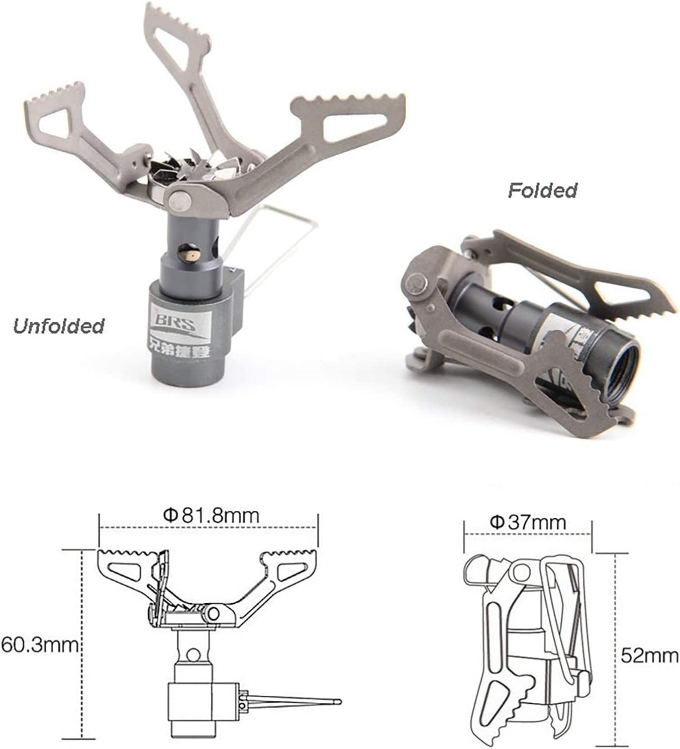 B R Stove BRS 3000T Stove Titanium Ultralight Backpacking Stove Portable Propane