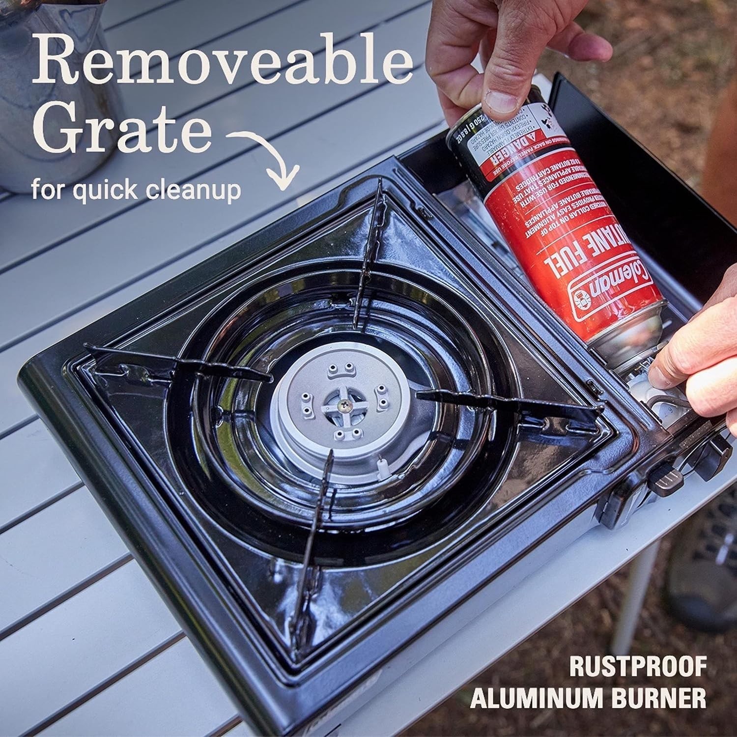 Classic 1-Burner Butane Stove, Portable Camping Cooktop with Carry Case & Ins…