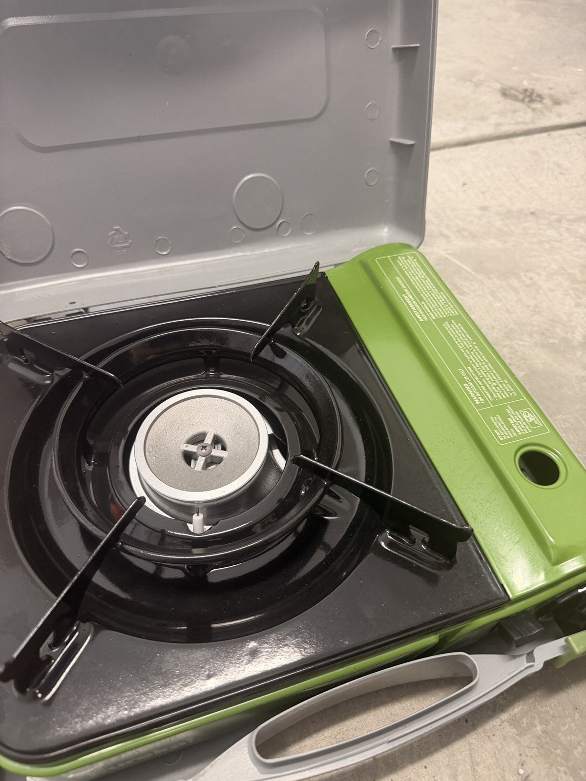 EUREKA! Sprk Camp Grill Portable Butane Camping Outdoor Stove w/ Case EUC