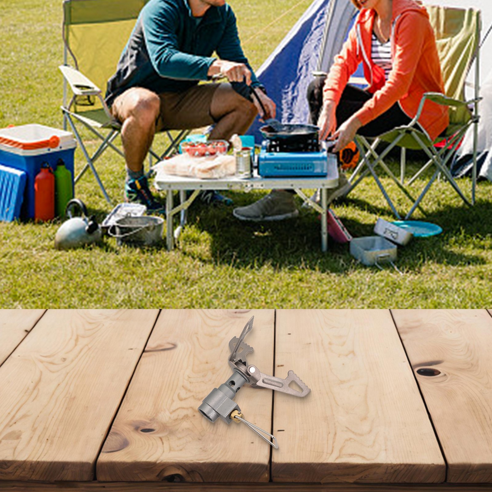 BRS3000T Titanium Outdoor Gas Stove Ultralight Cooker for Camping & Picnic