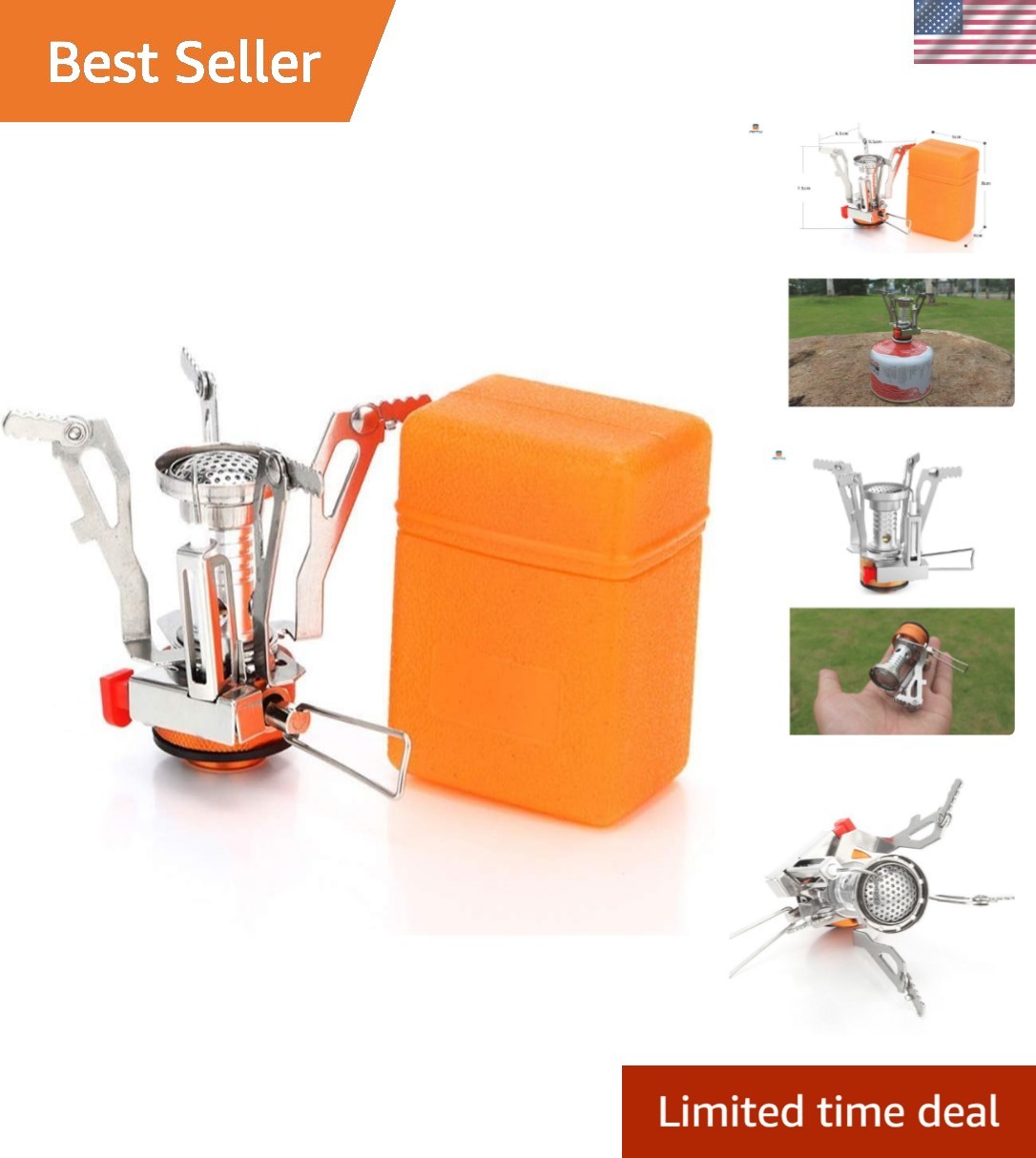 Satisfaction Guarantee Lightweight Portable Camp Stove for Hiking and Cooking