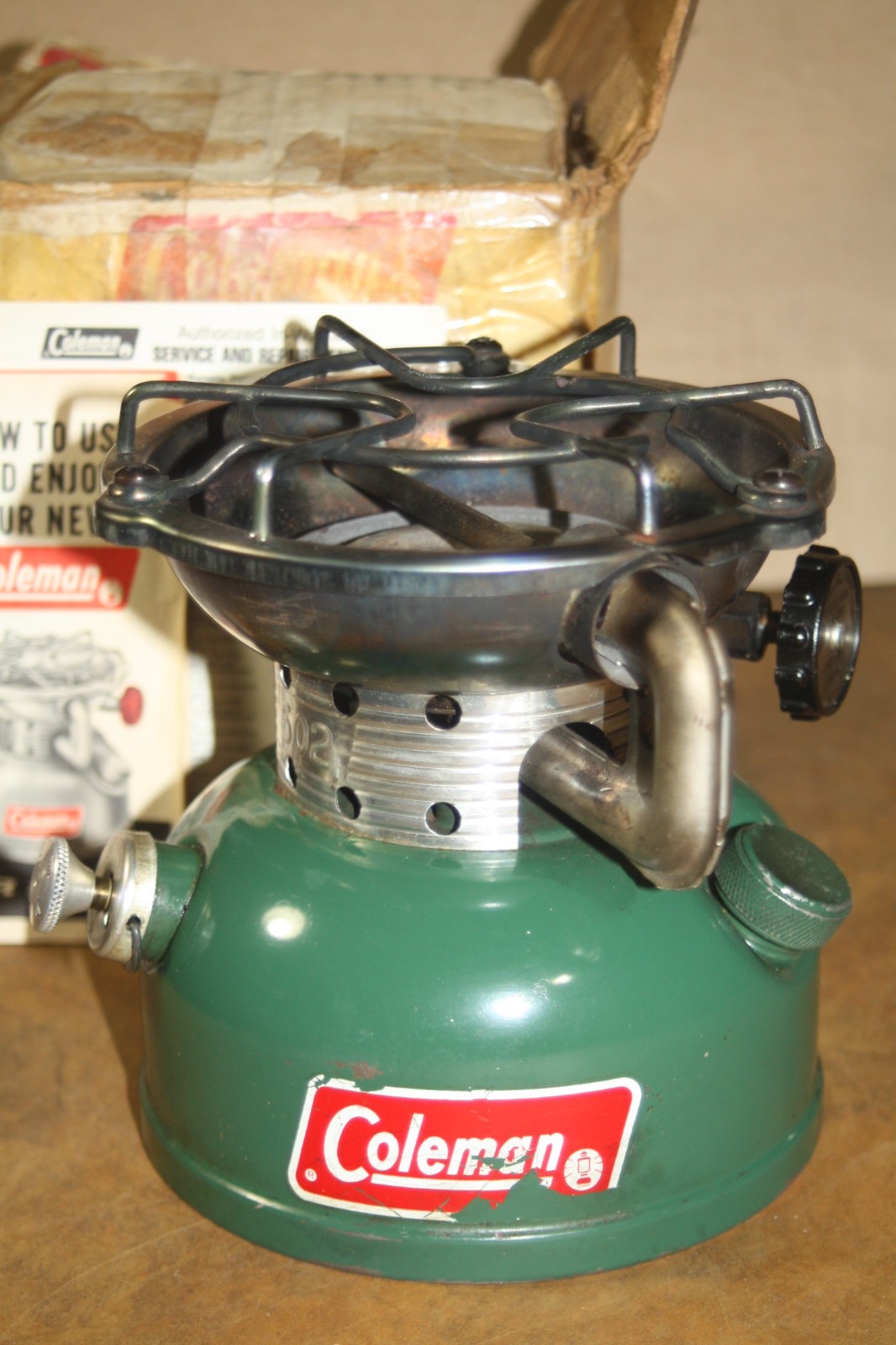 Vintage 3 -77 Coleman Sportster 502-700 Single Burner Camp Stove w/ Papers & Box