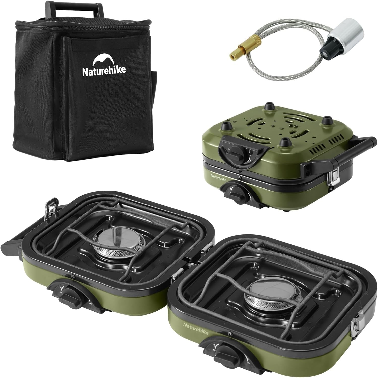 Lightweight Folding Camp Stove with Carry Bag and High Energy Output for Camping