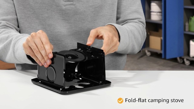 Compact Folding Camp Stove – Lightweight Steel for Camping, Backpacking, Hiking,