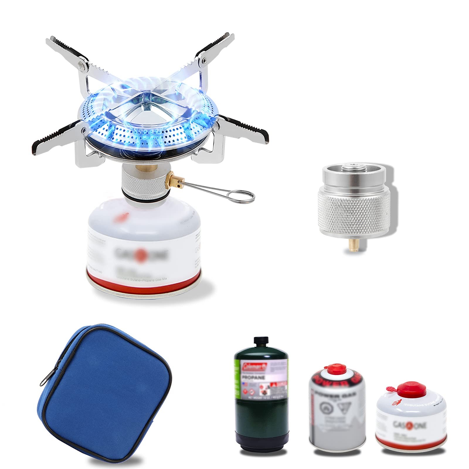 Camping Stove with Butane Adapter – Lightweight Backpacking Stove for Hiking …