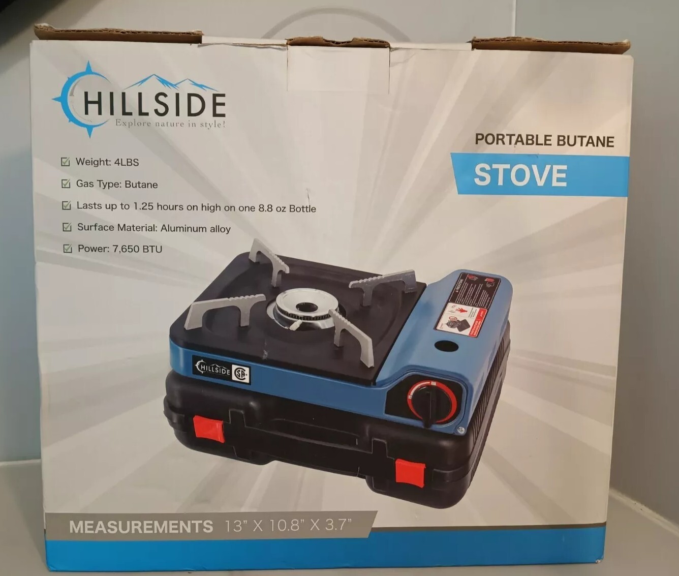 Hillside Butane Portable Canister Stove Comes With A Case New Open Box