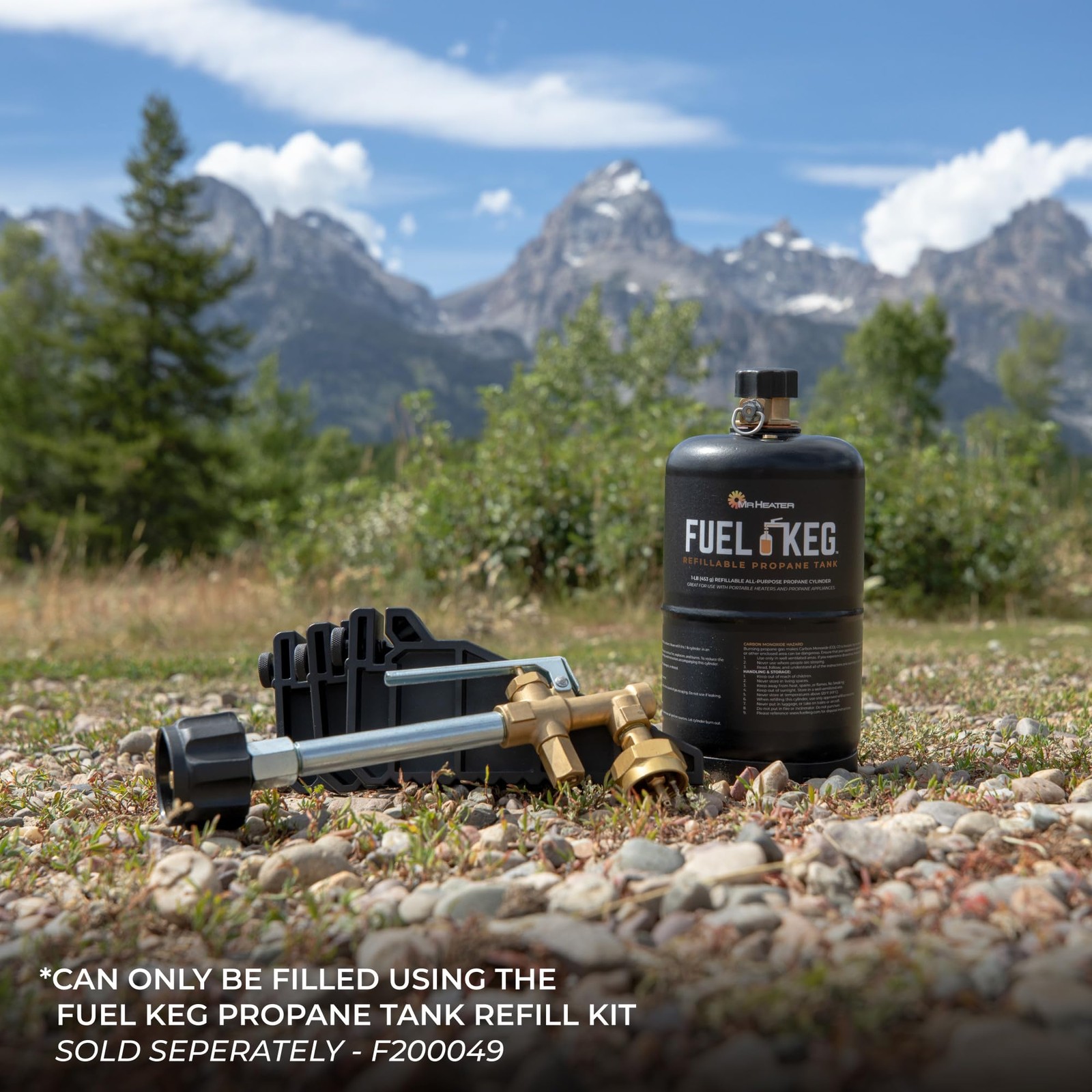 Fuel Keg. – 1 lb. / 16 oz. Empty Refillable Propane Tank