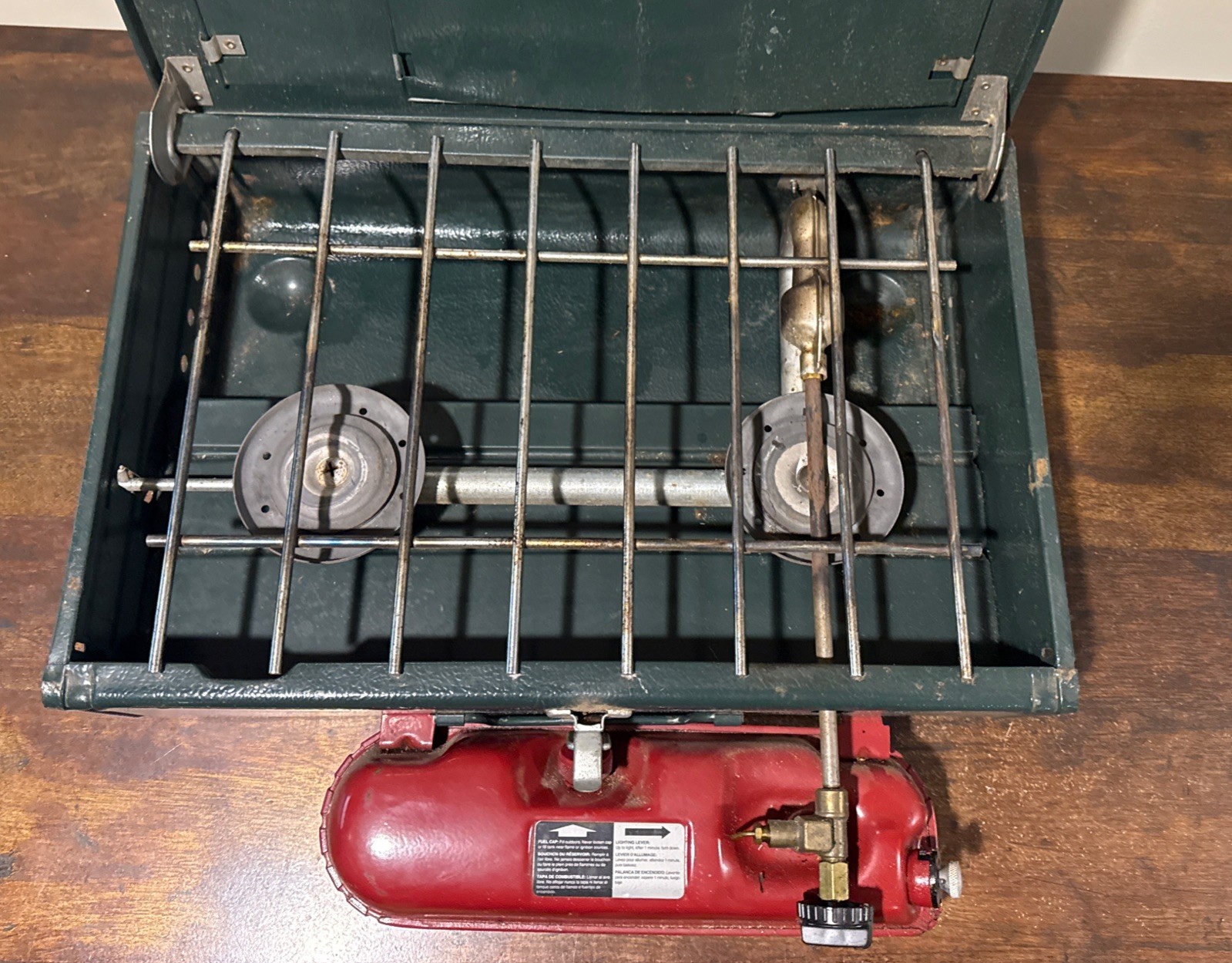 Vintage 1999 Coleman 425F Two Burner Gas Camp Stove Model 425F499T