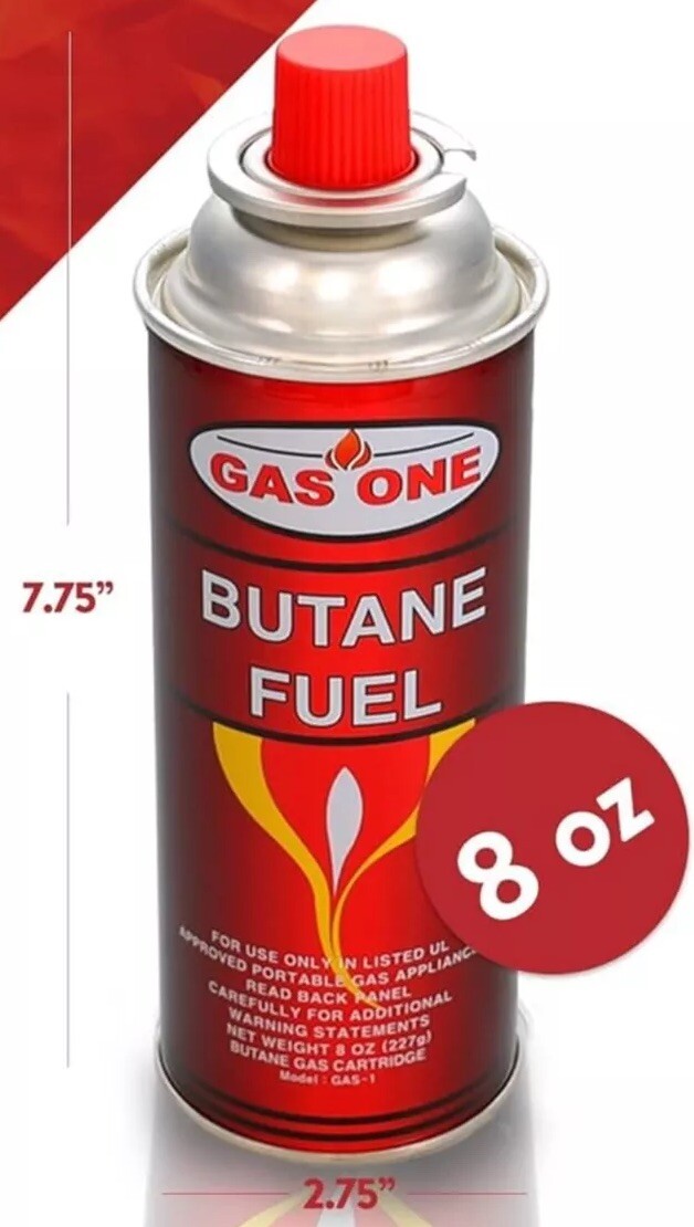 1 Butane Fuel GasOne Canister for Portable Camping Stoves Brand New