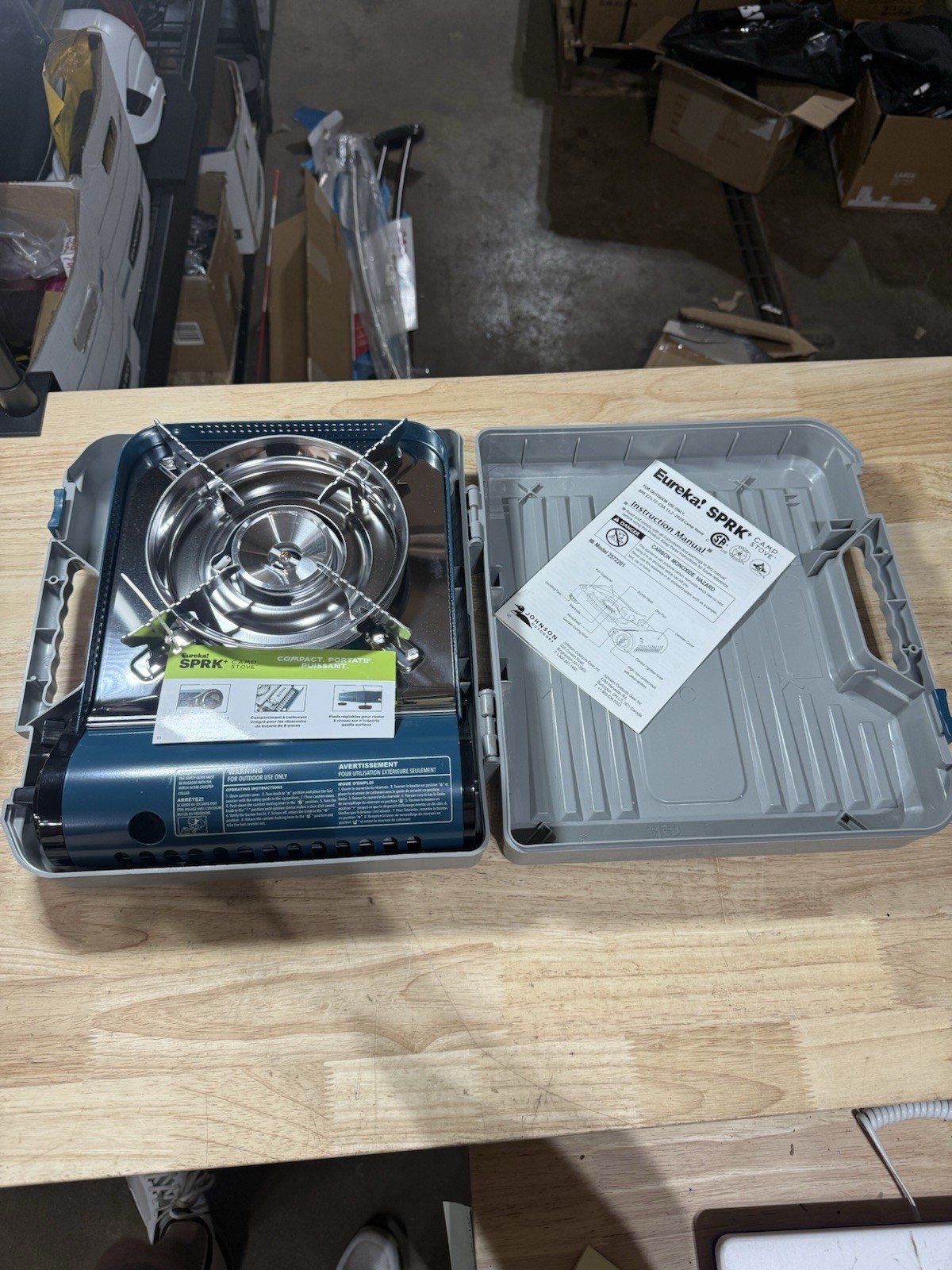 Eureka SPRK+ Portable Camp Stove with Case – New – READ DESCRIPTION