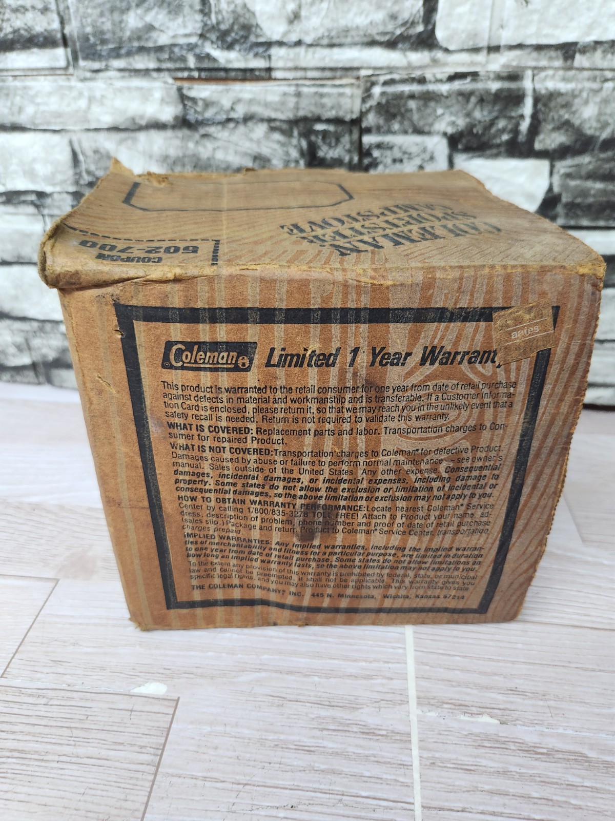VINTAGE COLEMAN SPORTSTER 502-700 CAMP STOVE 1 BURNER GSS PORTABLE