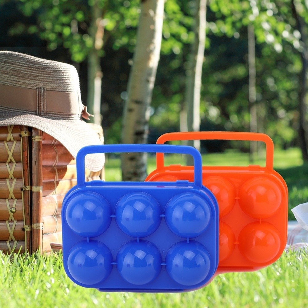 12 Slot Foldable Egg Box with Secure Closure Lightweight Portable Camping Gear