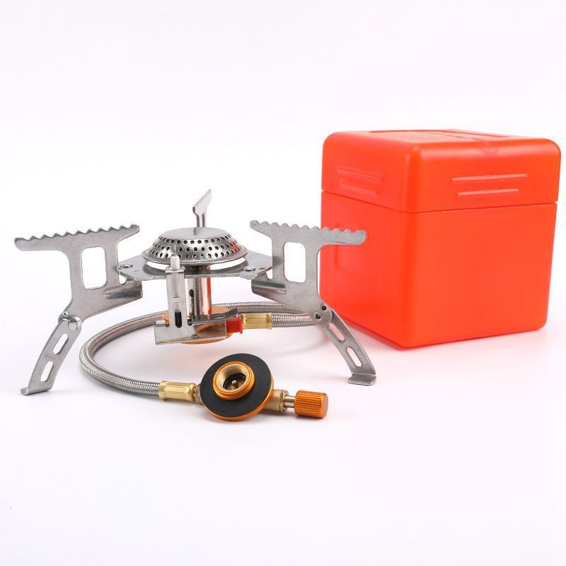 3900W Portable Backpacking Camping Gas Stove With Piezo Ignition Burner Case US